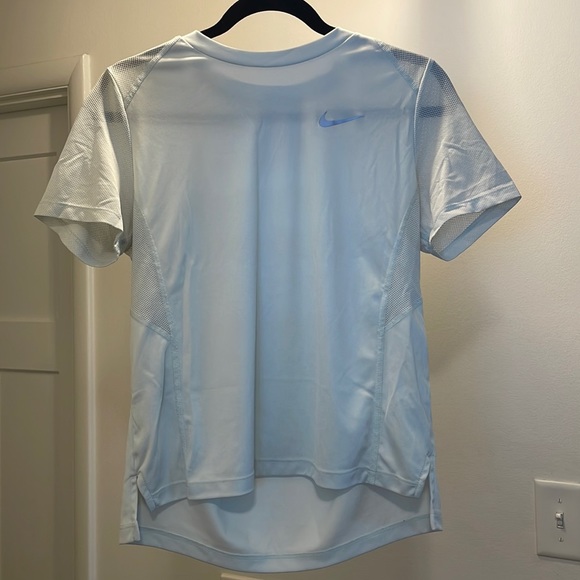 Nike Running Women’s Dri-Fit Shirt | Color: Ice Blue | Size: Medium - Picture 2 of 5